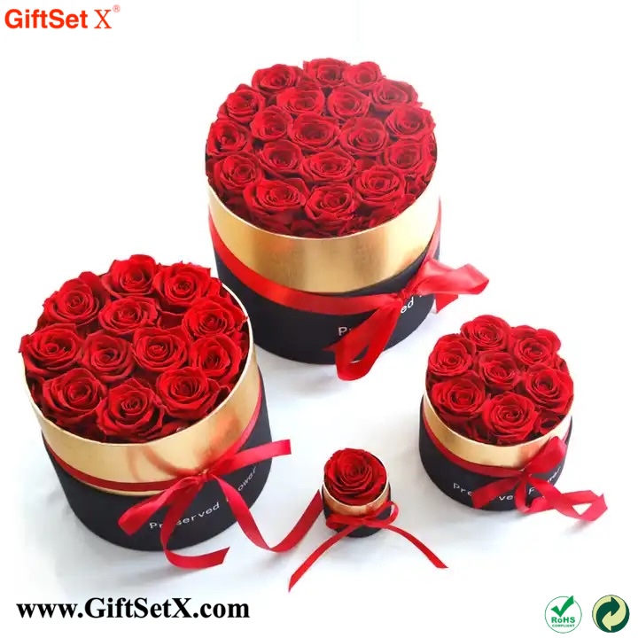 ست هدیه گل رز نگهداری شده ولنتاین